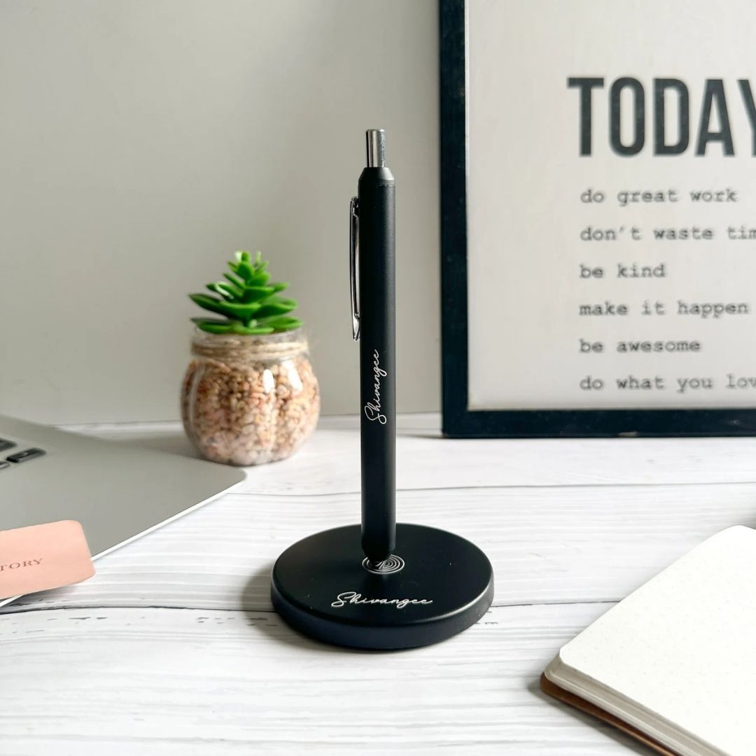 Premium Magnetic Desk Pen with Personalized Stand